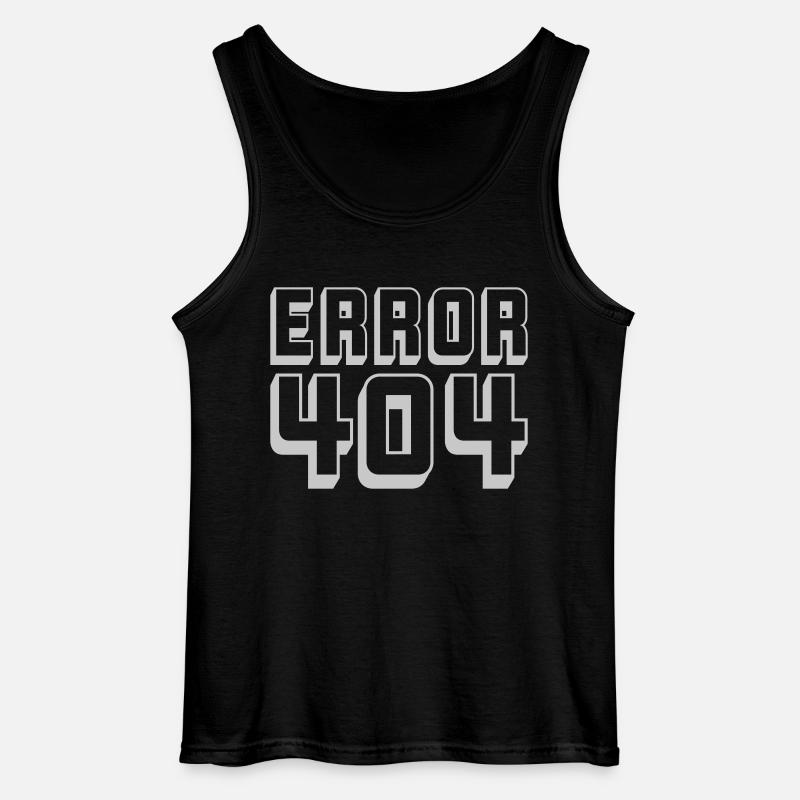 Computer Verbindung Error 404 - Gildan Männer Tank Top - Schwarz