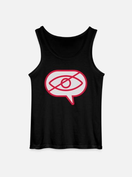 Do not see visual eye - Gildan Men’s Tank Top - black