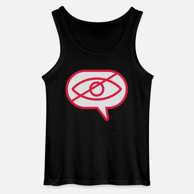 Do not see visual eye - Gildan Men’s Tank Top - black