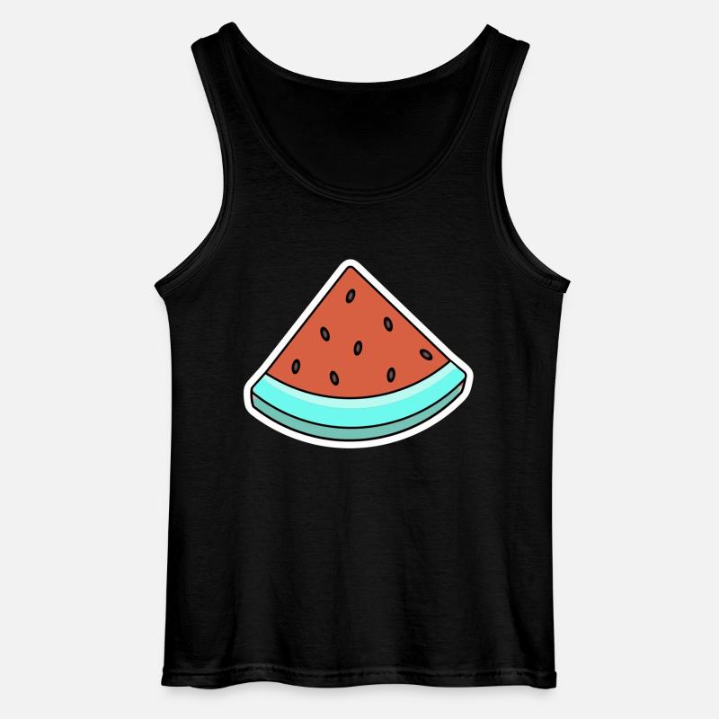 Melone Summer Comic - Gildan Männer Tank Top - Schwarz