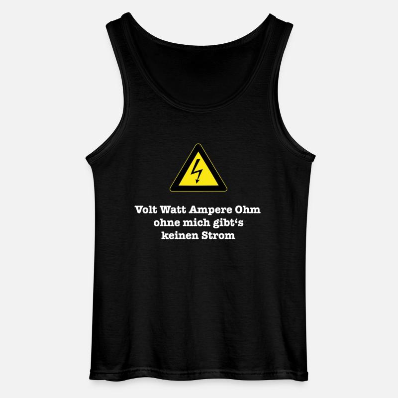 volt_watt - Gildan Männer Tank Top - Schwarz