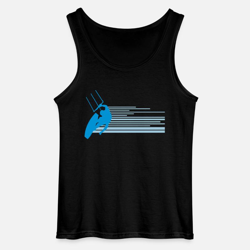 Kitesurfen - Gildan Männer Tank Top - Schwarz