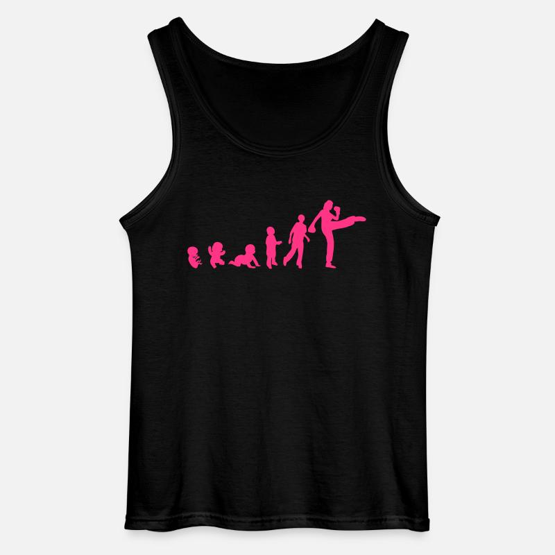 evolution franzoesisch boxen savate 4 - Gildan Männer Tank Top - Schwarz