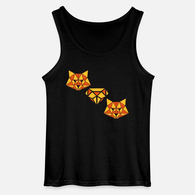 fox_diamond_02 - Gildan Männer Tank Top - Schwarz