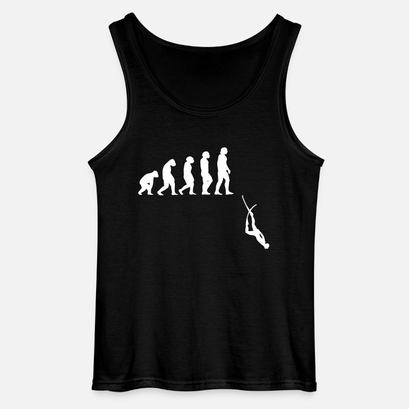 Evolution Apnoe Tauchen - Gildan Männer Tank Top - Schwarz