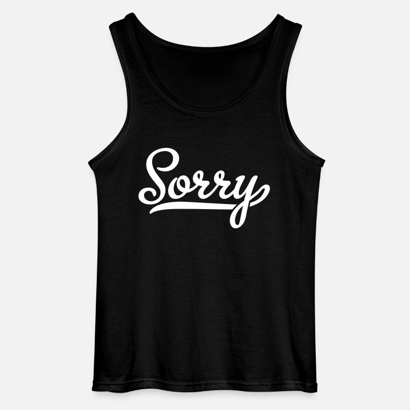 sorry - Gildan Männer Tank Top - Schwarz