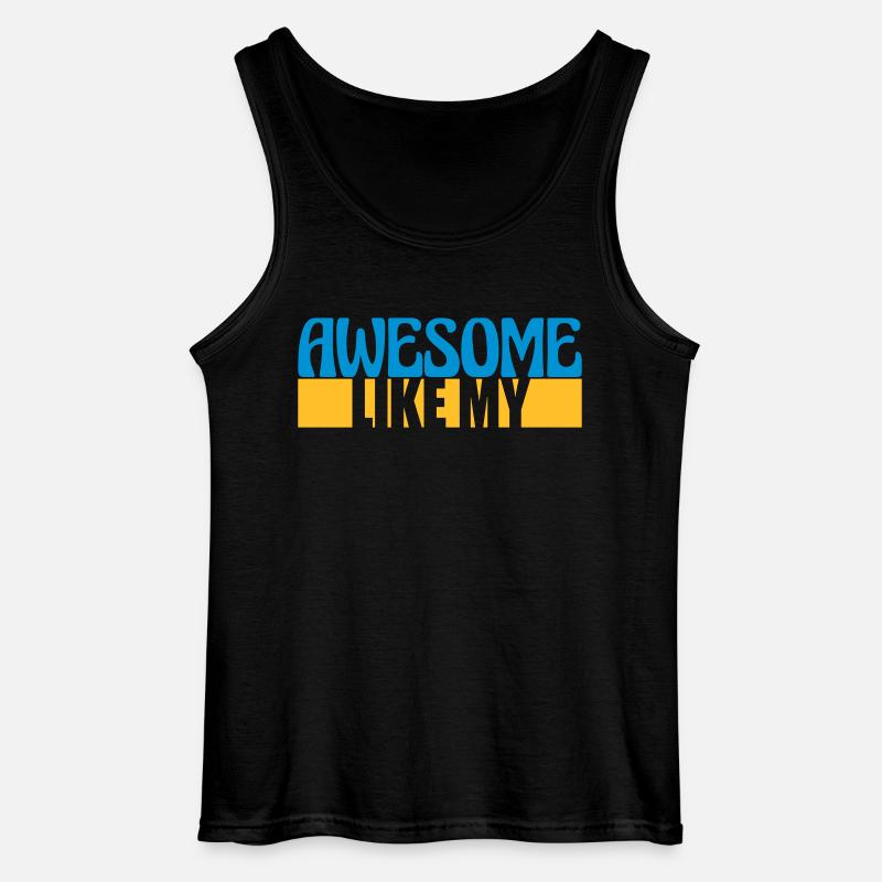 Template Vorlage Awesome Like - Gildan Männer Tank Top - Schwarz