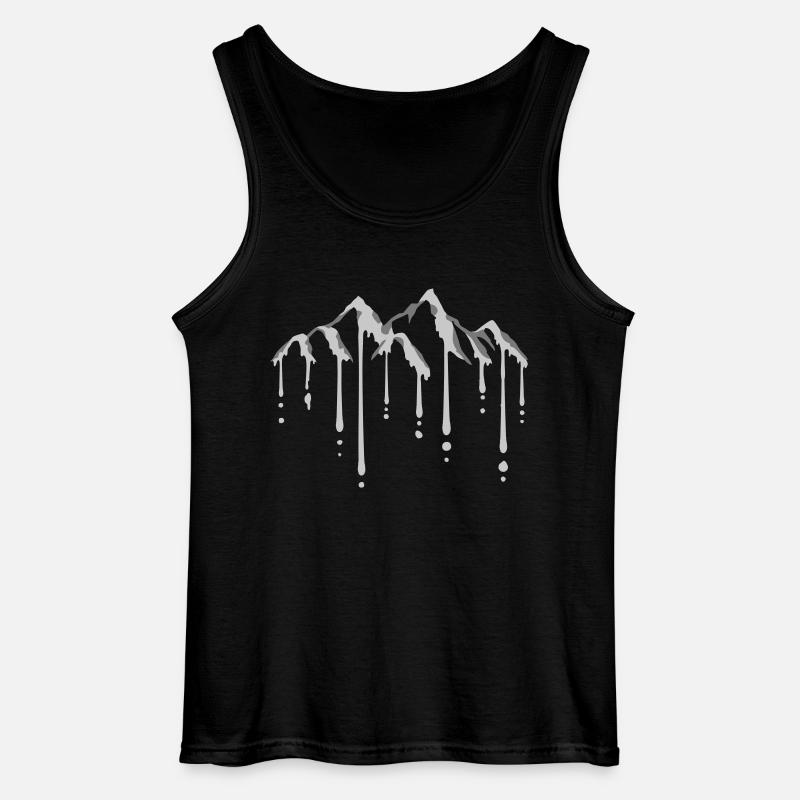 Gletscher Eis schmelzen Berge - Gildan Männer Tank Top - Schwarz