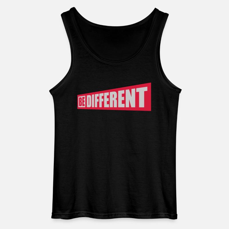 Be different Logo Design - Gildan Männer Tank Top - Schwarz