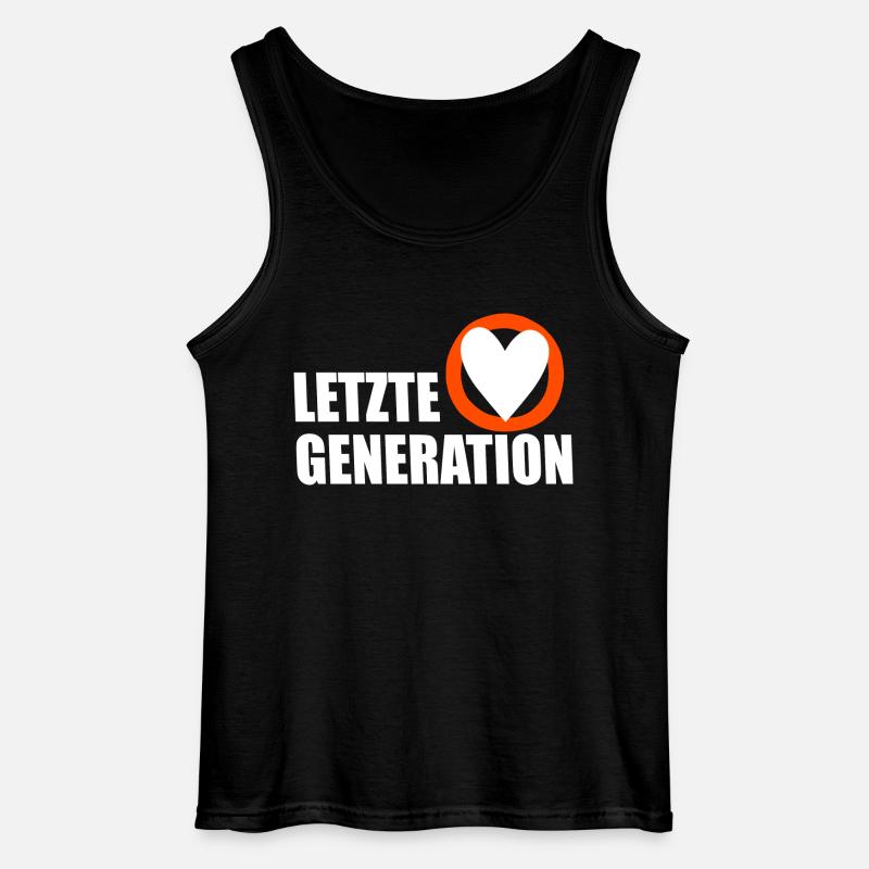 Letzte Generation - Design 5 - Gildan Männer Tank Top - Schwarz