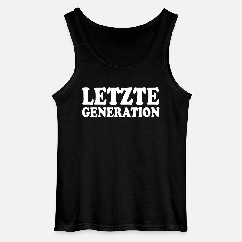 Letzte generation - Gildan Männer Tank Top - Schwarz