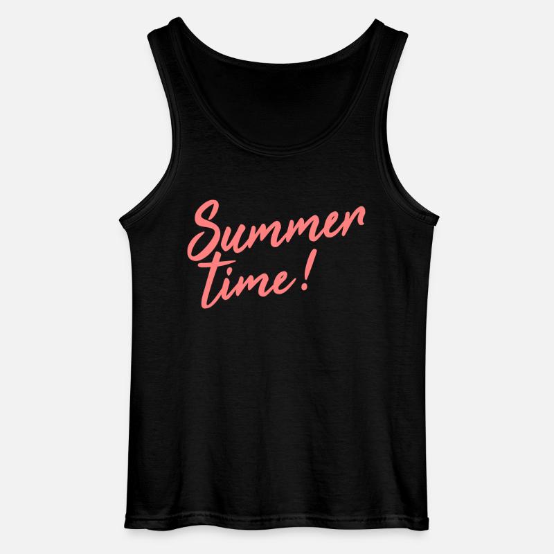 summer time - Gildan Männer Tank Top - Schwarz