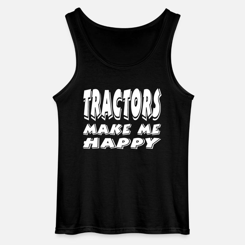 Traktor - Gildan Männer Tank Top - Schwarz