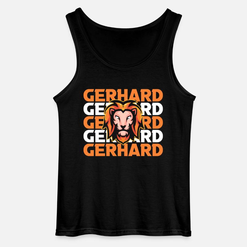 Löwe Gerhard - Gildan Männer Tank Top - Schwarz