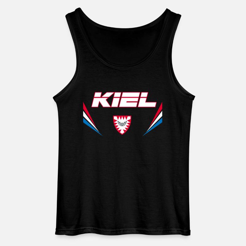Kiel Vector - Gildan Männer Tank Top - Schwarz