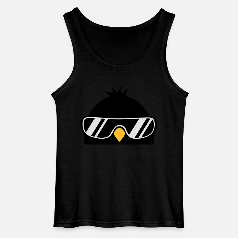 Cool Penguin Bird - Gildan Männer Tank Top - Schwarz