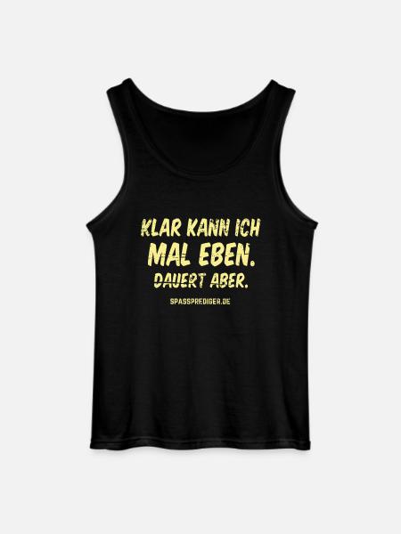 Mal eben - Gildan Männer Tank Top - Schwarz
