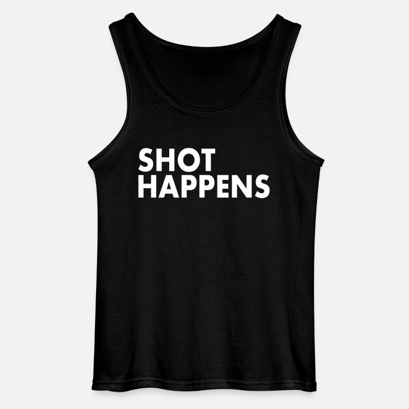 Shot happens - Gildan Männer Tank Top - Schwarz