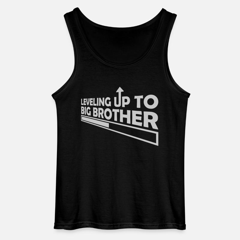 Leveling up big brother - Gildan Männer Tank Top - Schwarz
