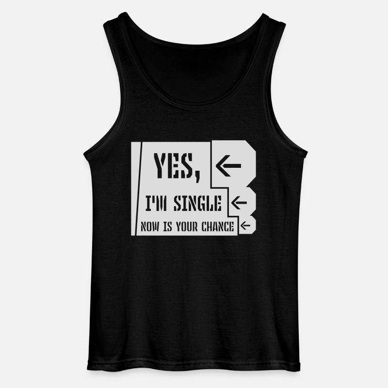 single now your chance - Gildan Männer Tank Top - Schwarz