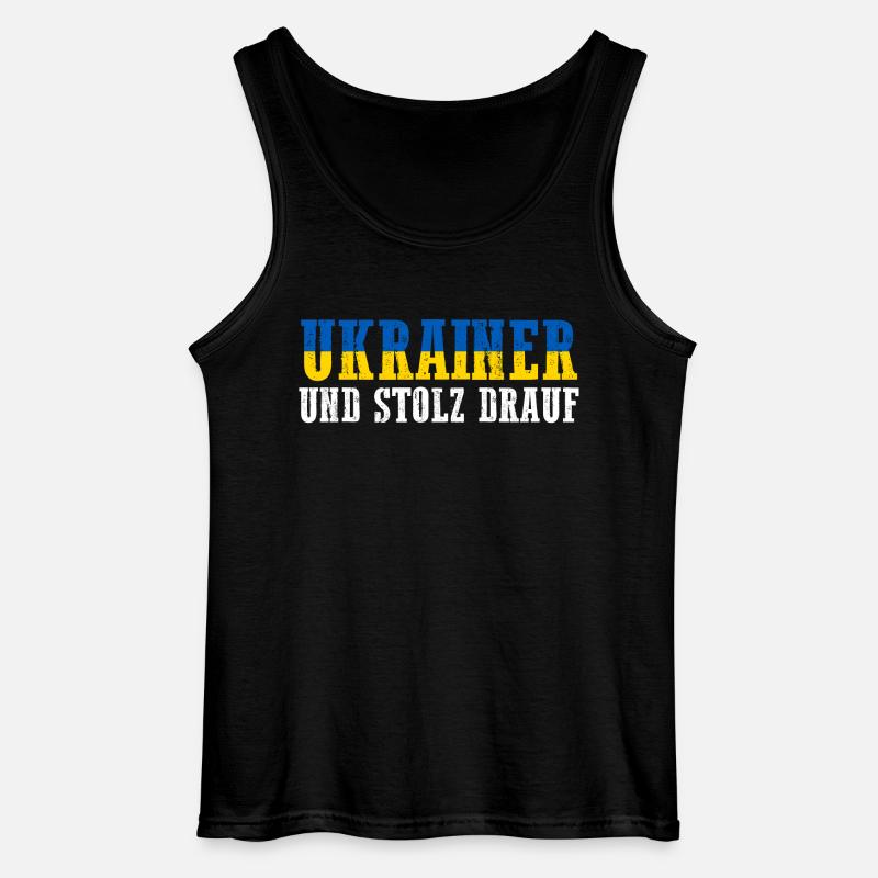 Ukrainer Ukraine - Gildan Männer Tank Top - Schwarz