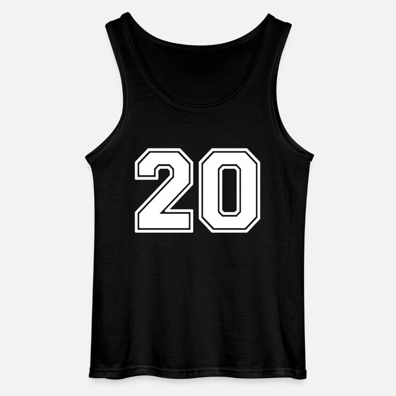 20 - Gildan Männer Tank Top - Schwarz
