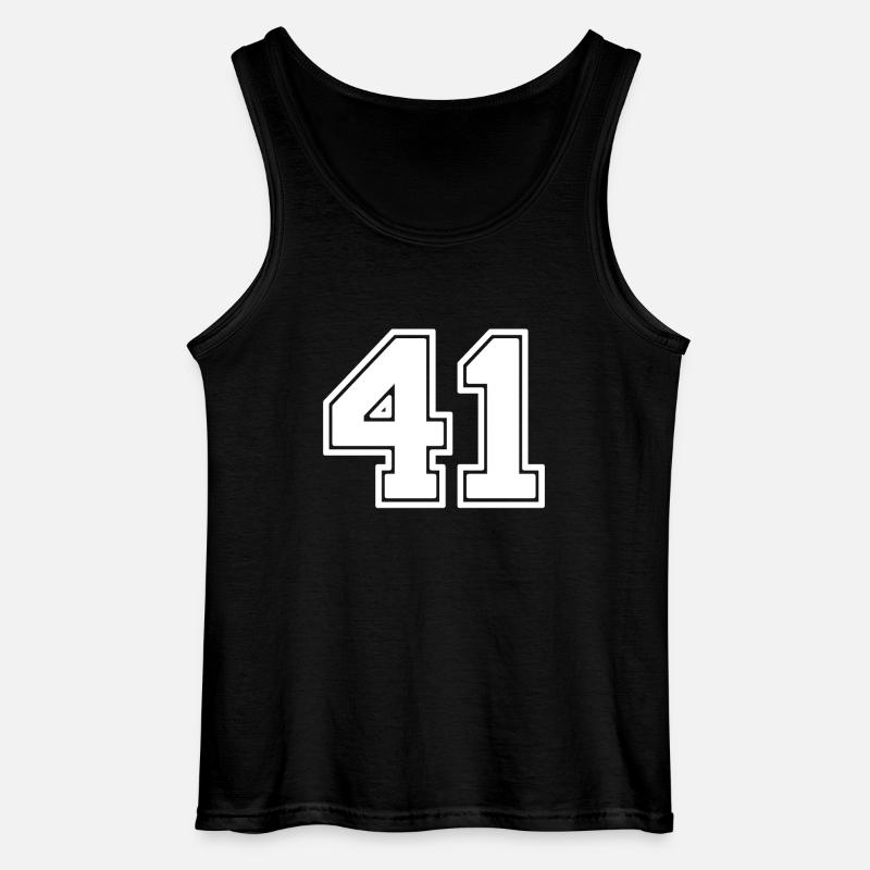 Nummer 41 - Gildan Männer Tank Top - Schwarz