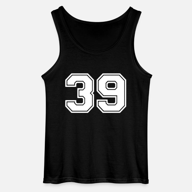Nummer 39 - Gildan Männer Tank Top - Schwarz