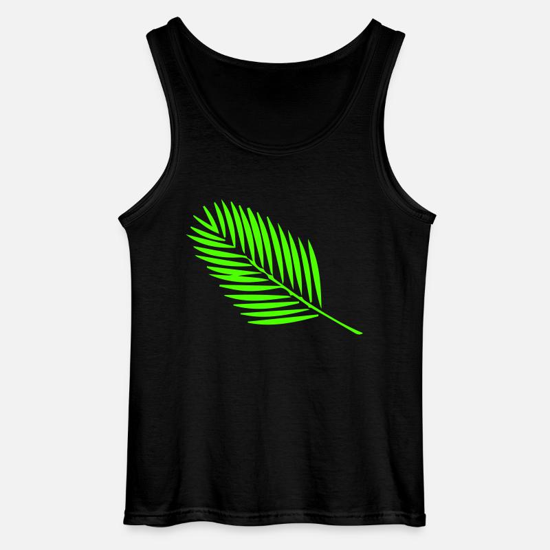 blatt - Gildan Männer Tank Top - Schwarz