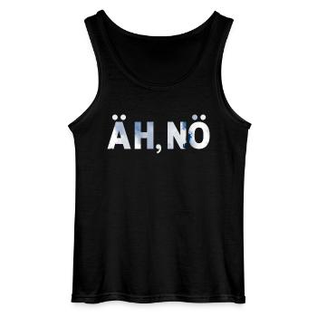 Äh, nö. Äh nö. Einfach nein. Nix. No. - Gildan Männer Tank Top - Schwarz - Vorne - AI Model Male 185 dark (185cm)