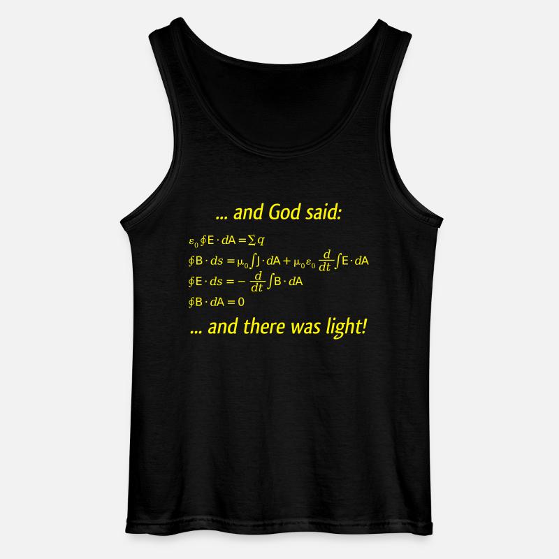 Es werde Licht - Gildan Männer Tank Top - Schwarz