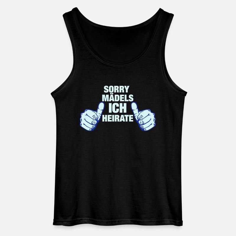 JGA_thumbs_ich heirate - Gildan Männer Tank Top - Schwarz