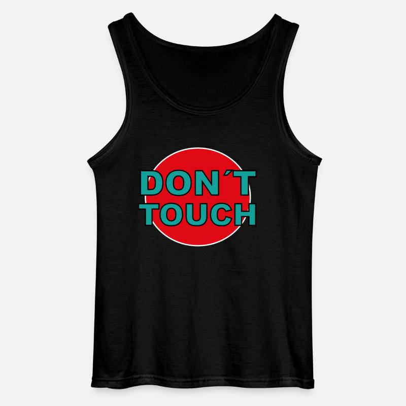 don´t touch - Gildan Männer Tank Top - Schwarz