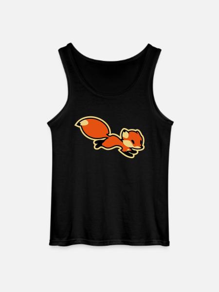 Fox - Gildan Männer Tank Top - Schwarz