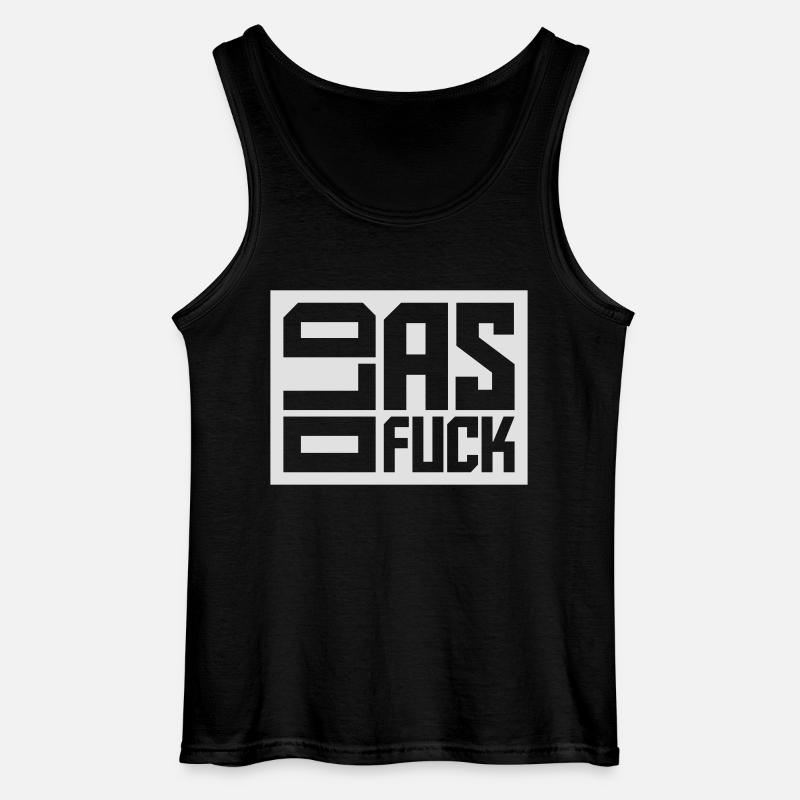 old AF Text Logo - Gildan Männer Tank Top - Schwarz