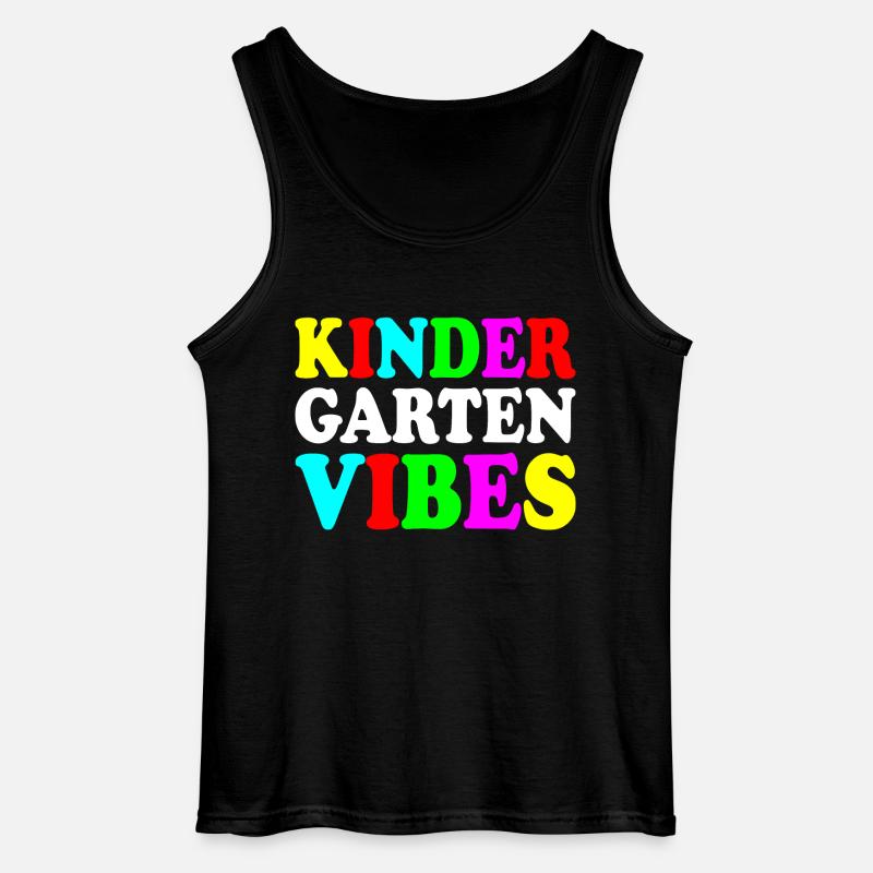 kindergarten vibes - Gildan Männer Tank Top - Schwarz