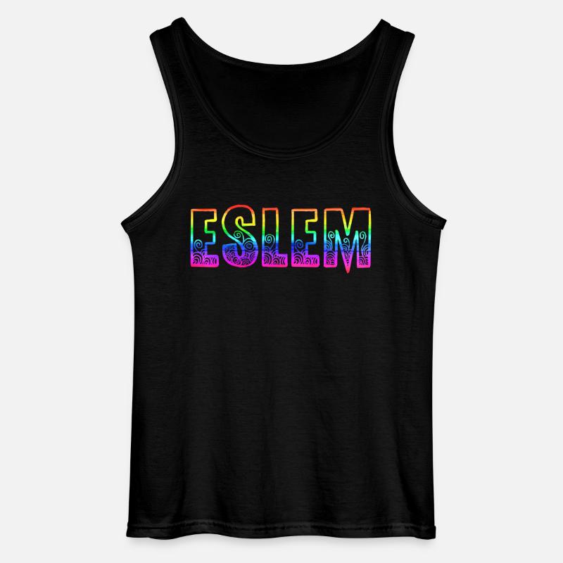 eslem rs regenbogen - Gildan Männer Tank Top - Schwarz