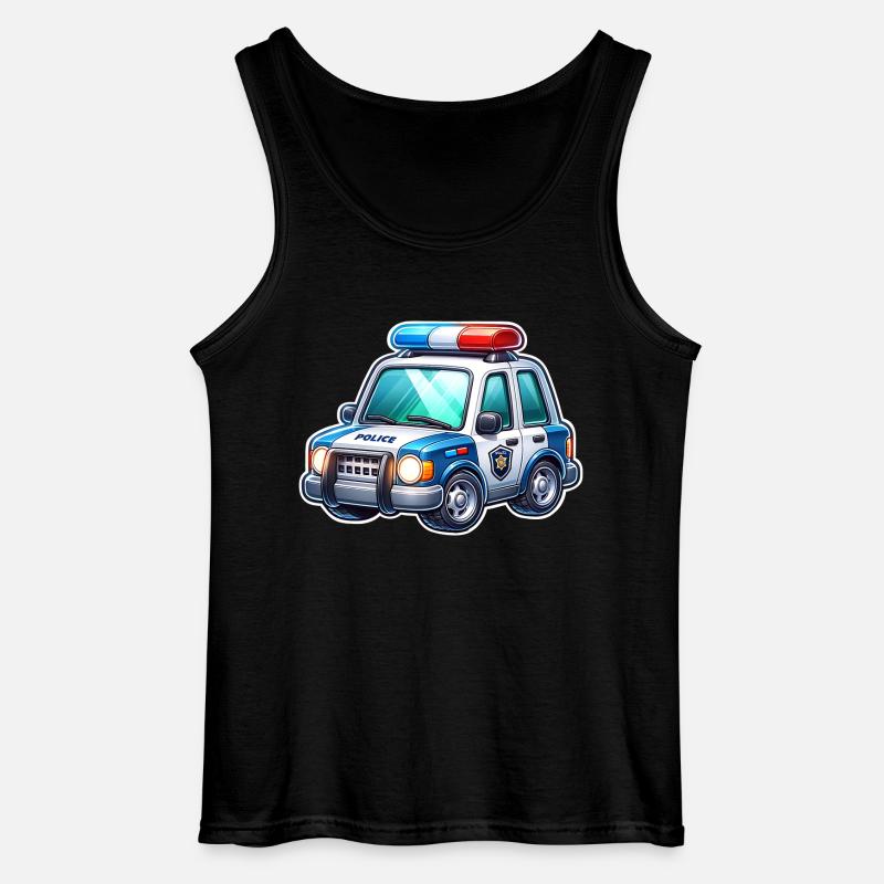 Polizei - Gildan Männer Tank Top - Schwarz