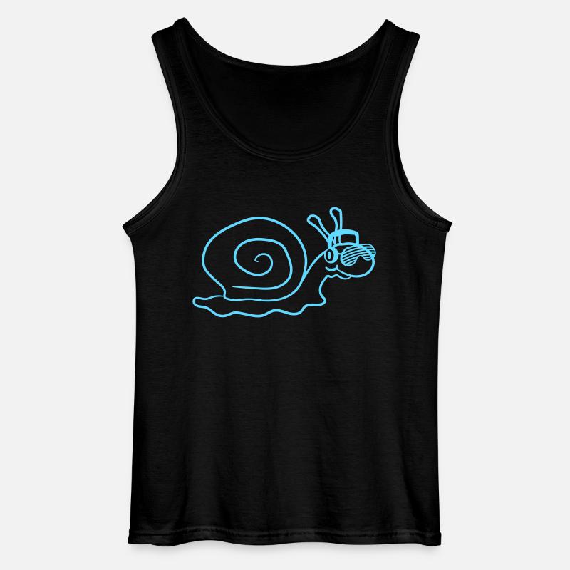 Cool DJ Escargot Mignon Shell - Débardeur Gildan Homme - noir