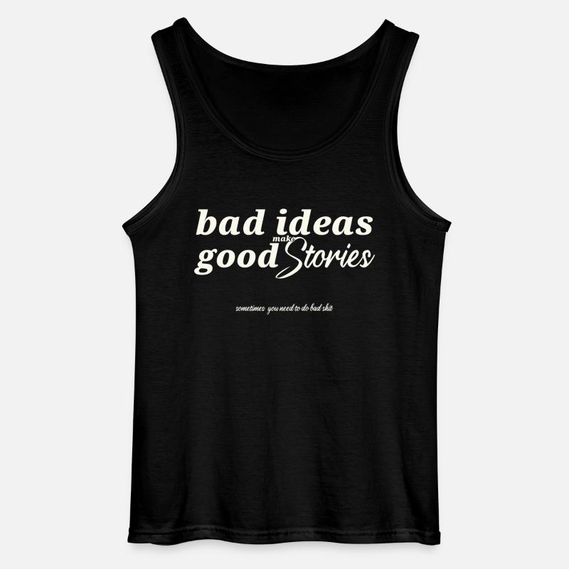 Bad ideas - Gildan Männer Tank Top - Schwarz