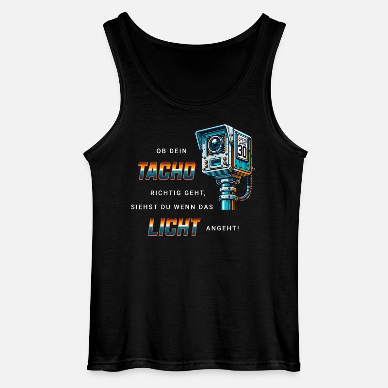 Auto Tuning Blitzer Spruch - Gildan Männer Tank Top - Schwarz