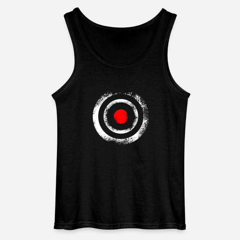 BULLSEYE - Gildan Männer Tank Top - Schwarz