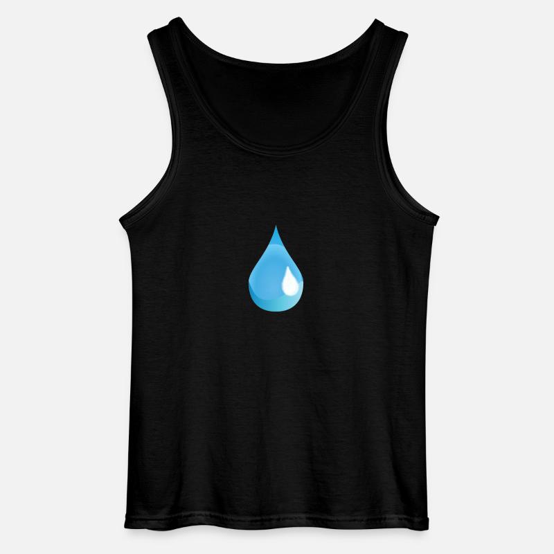 Tear Drop - Gildan Männer Tank Top - Schwarz