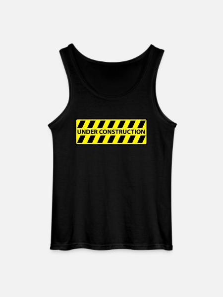 Under Construction - Gildan Männer Tank Top - Schwarz