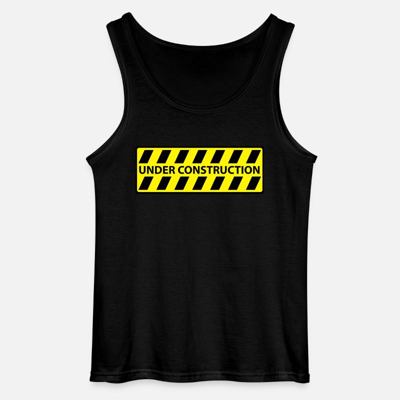 Under Construction - Gildan Men’s Tank Top - black