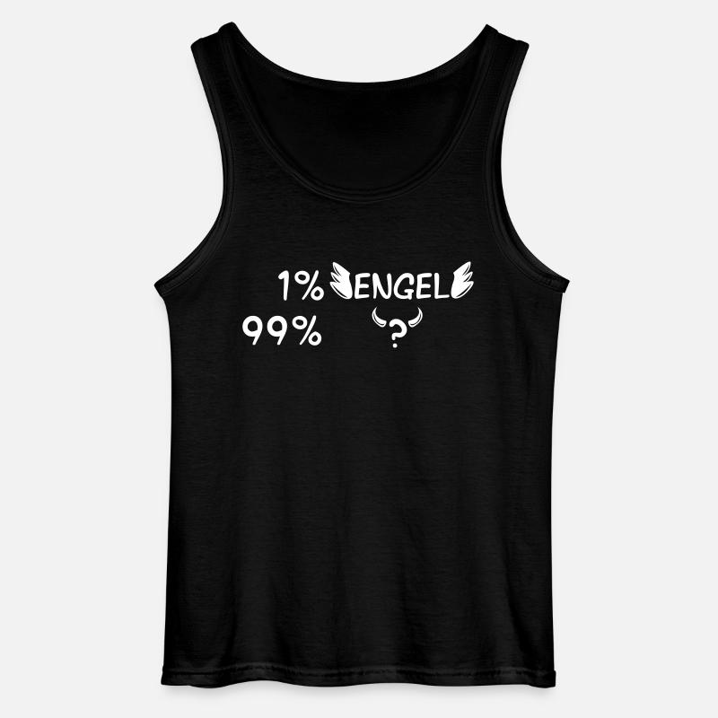 Engel oder Teufel - Gildan Männer Tank Top - Schwarz
