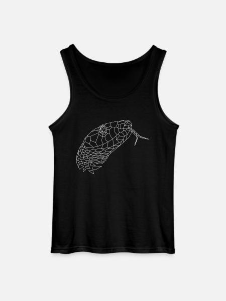 Snake geometric - Gildan Men’s Tank Top - black