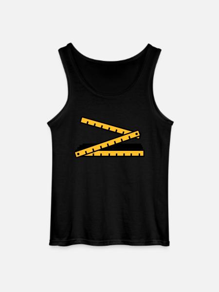Folding rule - Gildan Men’s Tank Top - black