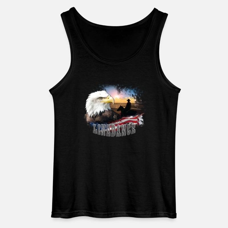 kl_linedance25a - Gildan Männer Tank Top - Schwarz