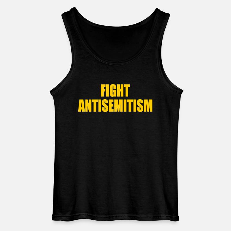 fight antisemitism - Gildan Männer Tank Top - Schwarz